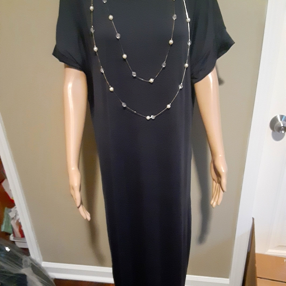 Long dress with necklace
